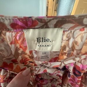 Elie Tahari Multicolor Floral Top - Pink, Orange & Cream